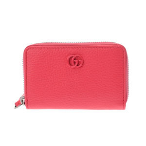 Gucci Wallet Un Coin Pink Leather GG Case